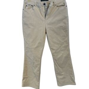 Ralph Lauren Cream Corduroy Women’s size 12 Jeans - see pictures!